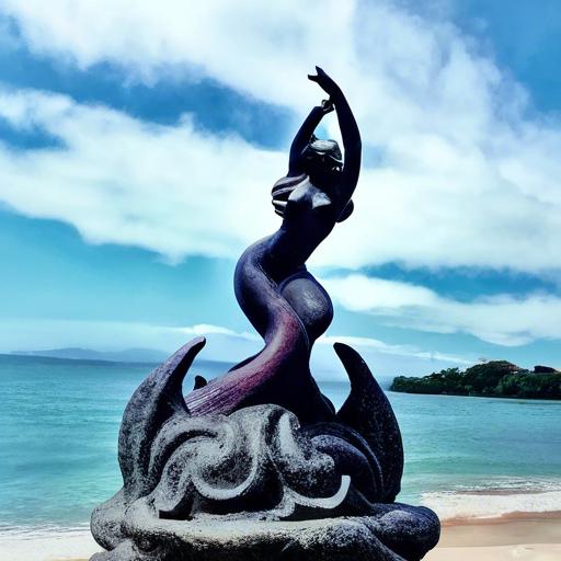 Estatua De Sirena En Costa Rica