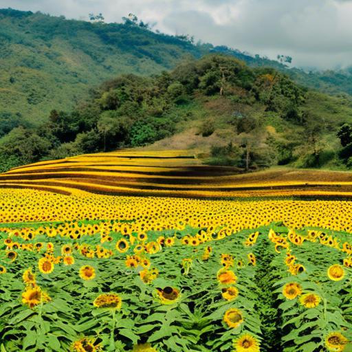 Campo De Girasoles En Costa Rica