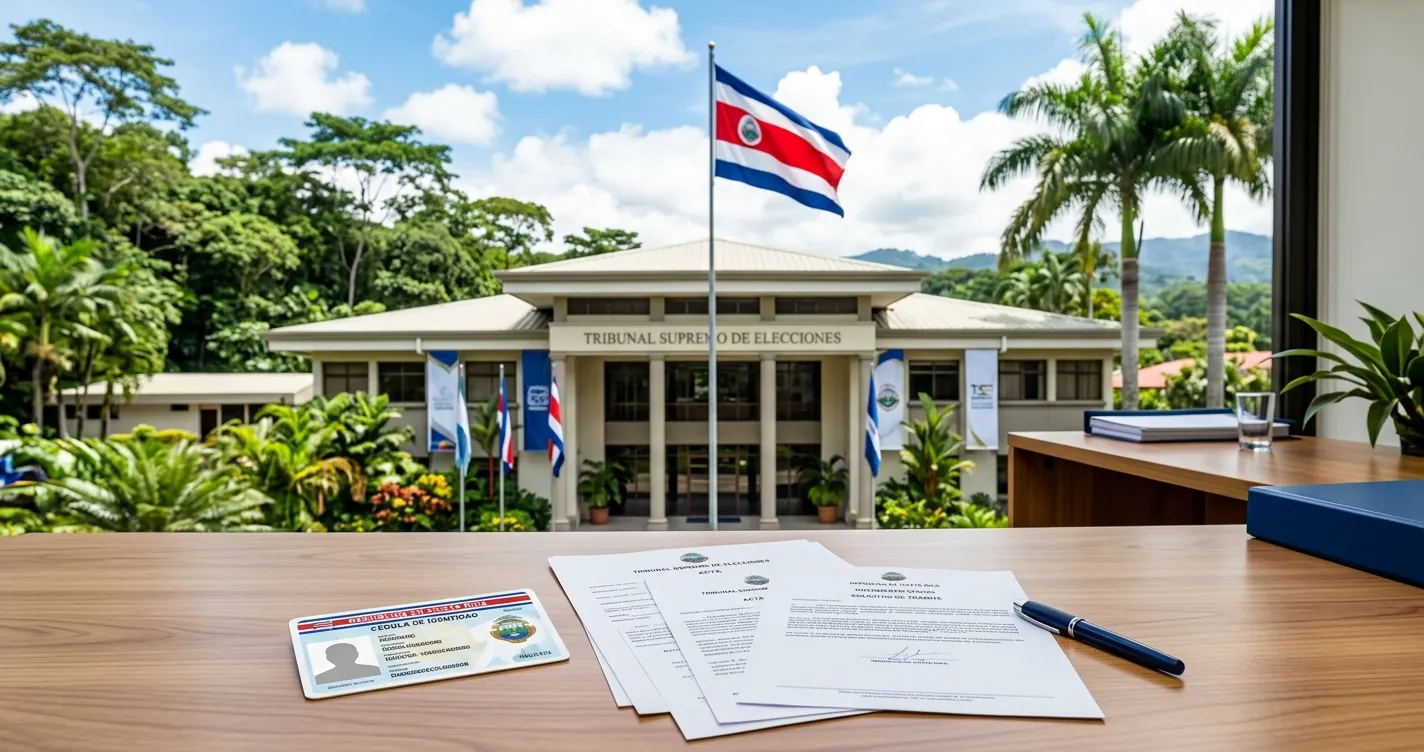 Registro Civil de Costa Rica - Sede del TSE y documentos de identidad costarricense