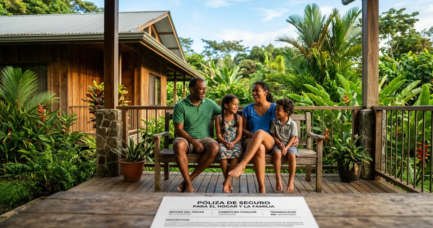 Seguros de vida en Costa Rica - Familia protegida con póliza de vida 2026