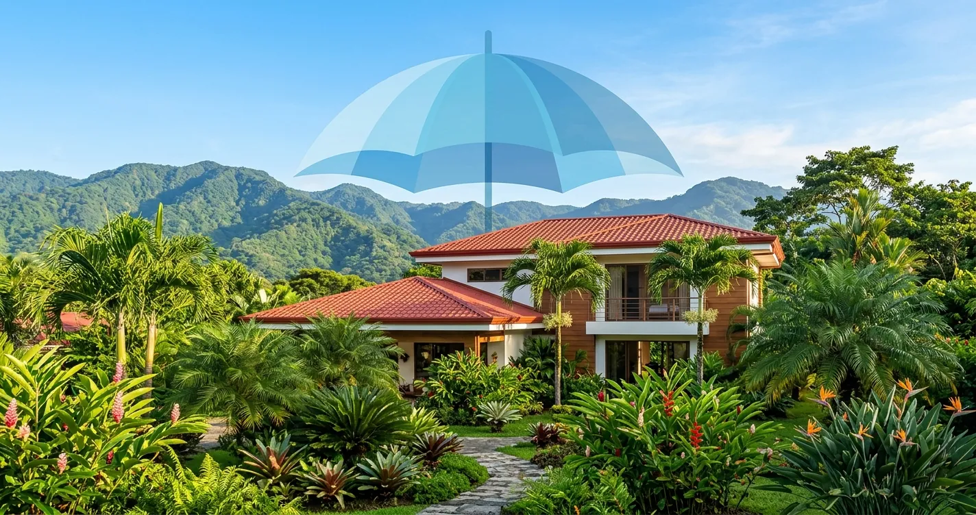 Seguros de hogar en Costa Rica - Casa protegida por póliza con coberturas y precios 2026