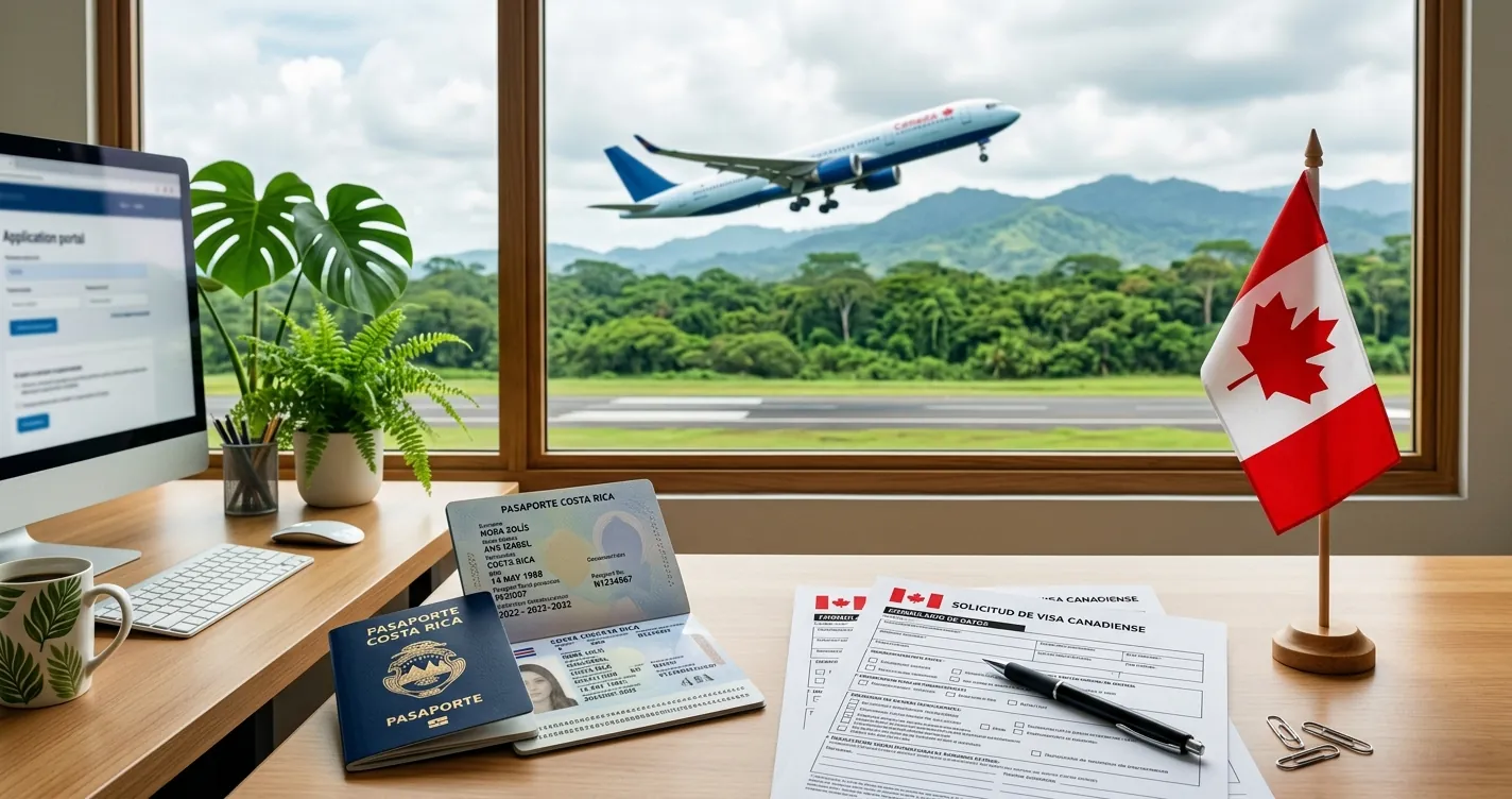 Trámite de visa canadiense en Costa Rica - Pasaporte y formularios de solicitud para viajar a Canadá