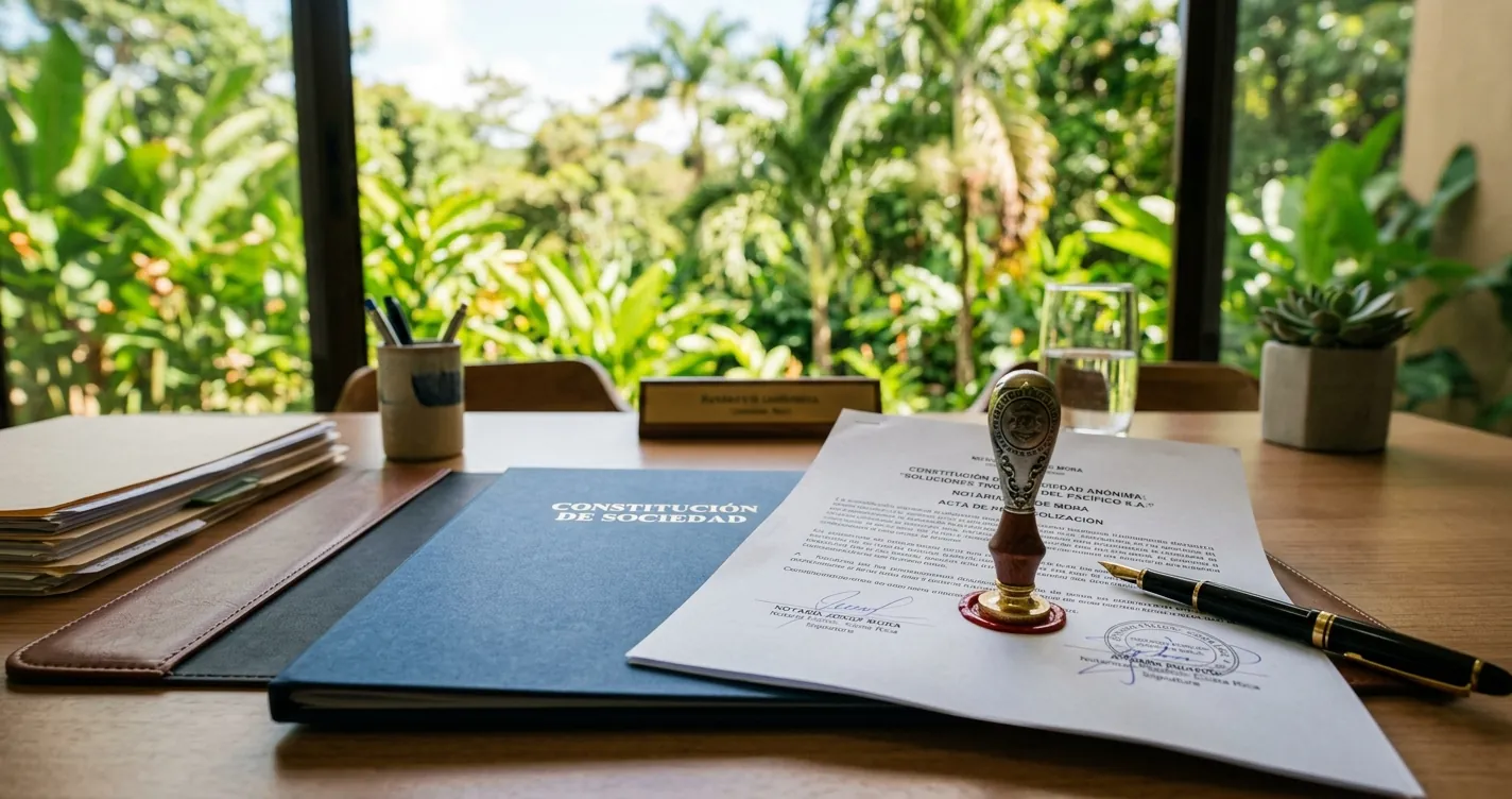 Tipos de sociedades en Costa Rica - Documentos de constitución de sociedad anónima y S.R.L.